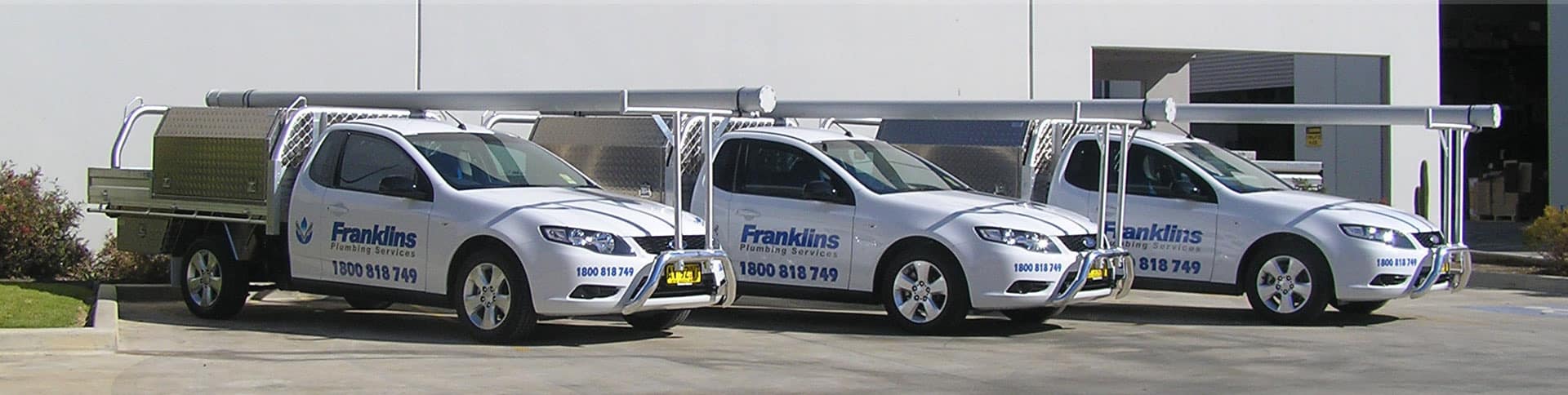 Franklins Plumbing Services fleet